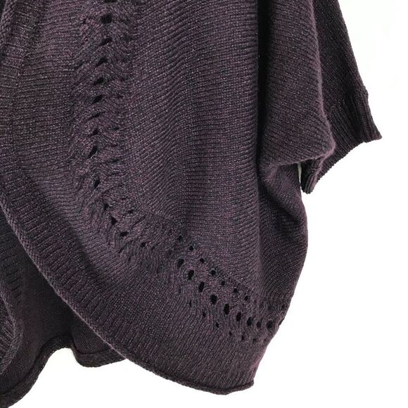 Lane Bryant Cocoon Cardigan Sweater Women's Plus Size 14/16 Purple Stretch Knit - Picture 2 of 8